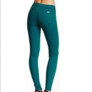 Joe’s Jeans Skinny Mid Rise Teal Size 27